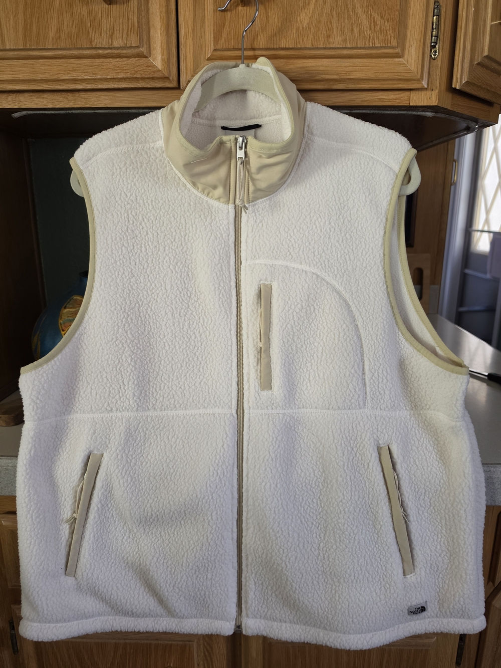 The North Face Women's Cragmont White Gardenia Fleece Vest XXL Good Condition